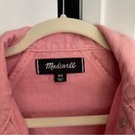 Madewell  The Raglan Oversized Jean Jacket in Dusty Rose Pink Photo 4