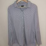 Theory  Striped Essential Button-Down Shirt large Photo 2