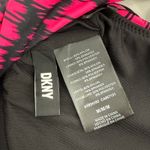 DKNY  Bikini Top Size Medium NWT Printed Square Neck Hot Pink Black Swim Sporty Photo 6