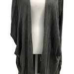 Free People Open-Knit Dolman Sleeve Sweater Cardigan Duster Gray One Size Photo 0