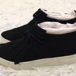 Seychelles Women’s West End Leather Platform Sneakers in black size 8 Photo 1