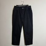 Ralph Lauren NWOT Lauren Jeans Co.  Straight Leg Denim Jeans Women's 14 Black Photo 2