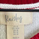 Kaisely  Red and Cream Holiday Sweater Photo 1