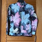 Adidas Girls Floral Print Track Jacket Size 10-12 Multicolor Casual Photo 0