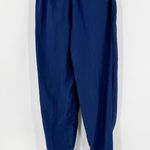 Nike Blue Elastic Waist Zip Ankle Windbreaker Activewear Joggers Size Medium Photo 1