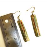 RAG artisan hand painted ceramic drop earrings Photo 4