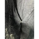 Free People  We the Free Black Crinkle Wrap Boho Blouse Size Large Photo 8