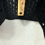 JOHN + JENN Black Long Sleeve Open Front Crochet Knit Cardigan Small Petite Size undefined Photo 2