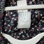 Vintage 90s Black Floral Sleeveless Vest Cardigan Top Grunge Cottage Blouse M Size XL Photo 5