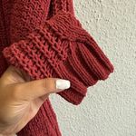 Aeropostale  Burgundy Maroon Cable Knit Sweater Women’s Size XL Photo 3