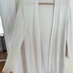 Eileen Fisher Organic Linen Blend White Cardigan Photo 1