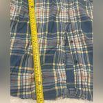 Arizona Jeans Arizona Jean company blue plaid button up top shirt 3/4 sleeves XL Photo 4