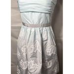 BCBG Maxazria Ombre Green and Grey Cocktail Mini Strapless Dress Size 6 Photo 1