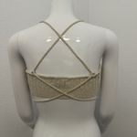 Edikted  Women's S Cream Woven LS Sleeve Shrug and Tube Top Y2K Stretch (b15b) Photo 3