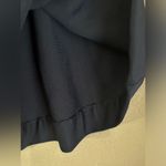 Topshop Charcoal Silver Glitter Metallic Ruched Front Ruffled Mini Party Dress M Photo 11