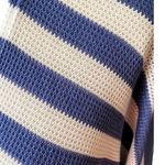 I JOAH Blue & White Stripe Loose Fit Cardigan Cover Up Top ~ Women's Size LARGE Photo 5