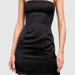 LIONESS NWT  Muse Licorice Black Women's Mini Dress Photo 0