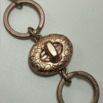 Coach A Rare Vintage Y2K Rose Gold Sig Turnlock Valet Keychain Keyring Key Fob Photo 0