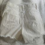 NWT Free People Makai Distressed denim High Rise Shorts color:bright white Sz 25 Photo 9