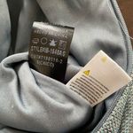 Boutique Brand Ice Blue Metallic Long Sleeve Wrap Front Romper S Photo 7