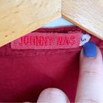 Johnny Was Gemstone Embroidered Red Blouse Sz Small Photo 4