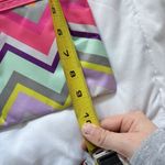 All For Color  Womens Striped Crossbody Bag Adjustable Strap Pink Blue Zipper Photo 3