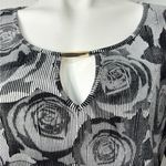 Bold Elements  Monochrome Striped Top Photo 3