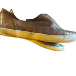 Frye  Brown Leather Dylan Zip Moto‎ Slip On Shoes Size 9 Photo 6