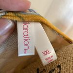 Xhilaration XHILERATION XXL Floral Mustard Yellow Kimono Cardigan Photo 1