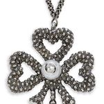 Gucci Sterling Silver Faux-Pearl Pendant Necklace New Photo 1