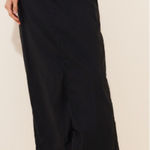 Anthropologie  Maeve The Colette Linen‎ Blend Maxi Skirt Black Size Medium Photo 0