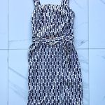 Anthropologie Monteau dress size Medium black cream slit belt Photo 2