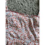 Old Navy Red Floral Smocked Square Neck Blouse Size 4X Peasant Photo 5