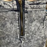Vintage Denim Blue Jean Pencil Skirt u Size Large Stretch Factory Distressed Den Photo 4