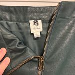 Flawless Elegant Green Pencil Skirt with Asymmetrical Front Zipper Photo 3