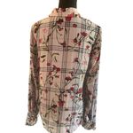 Rachel Roy Collection Red Floral Check Ruffle Cuff Feminine Blouse Women’s SZ 6 Photo 1