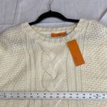 One A Winter White Crewneck Chunky Sweater Size L Photo 3