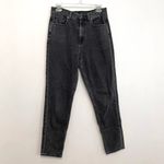 American Eagle AE Mom Jean Black Wash High Waisted High Rise Cropped Crop Ankle Photo 2