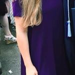 Boutique Purple T Shirt Dress Photo 0