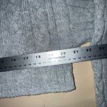 Garage Lightweight Grey Cable Knit Quarter Zip Sweater Women's Size S Photo 4