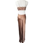 Reformation Poppies Silk Cut-out Maxi Dress Croissant Neutral Size 4 Photo 4