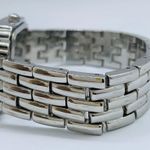 Côte d’Azur ladies 34mm silver tone Quartz analog watch rhinestones 7.5” battery Photo 2