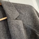 Banana Republic Milano-Stitch Knit Blazer Grey Open Front Jacket Size M Classic Photo 2