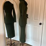 En Saison ribbed faux fur sweater dress Green Size L Photo 14