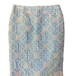 Moda Vintage International Skirt Womens 8 Used Blue Silver Photo 2