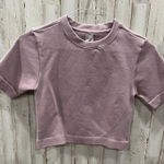 Everlane  The Seamless Tee Crop Top| Purple Dusty Lavender Size M/L Photo 0