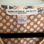 Gretchen Scott  Peace Sign V Neck Cotton Tunic. Size Small Photo 4