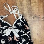 Sea Angel  Medium Retro Floral Tropical Pastel V Neck Swimsuit 50’s Photo 11