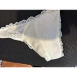 BP Lace Bralette Halter Design With Scalloped Edges XL‎ NWOT White Photo 2