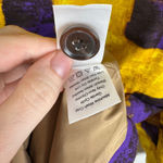 Coldwater Creek Abstract Jacket Size 14 Yellow Purple Artsy Boho Office Career Photo 7